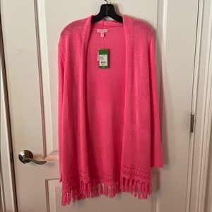 Lily Pulitzer Juliette Cardigan Pink Medium
